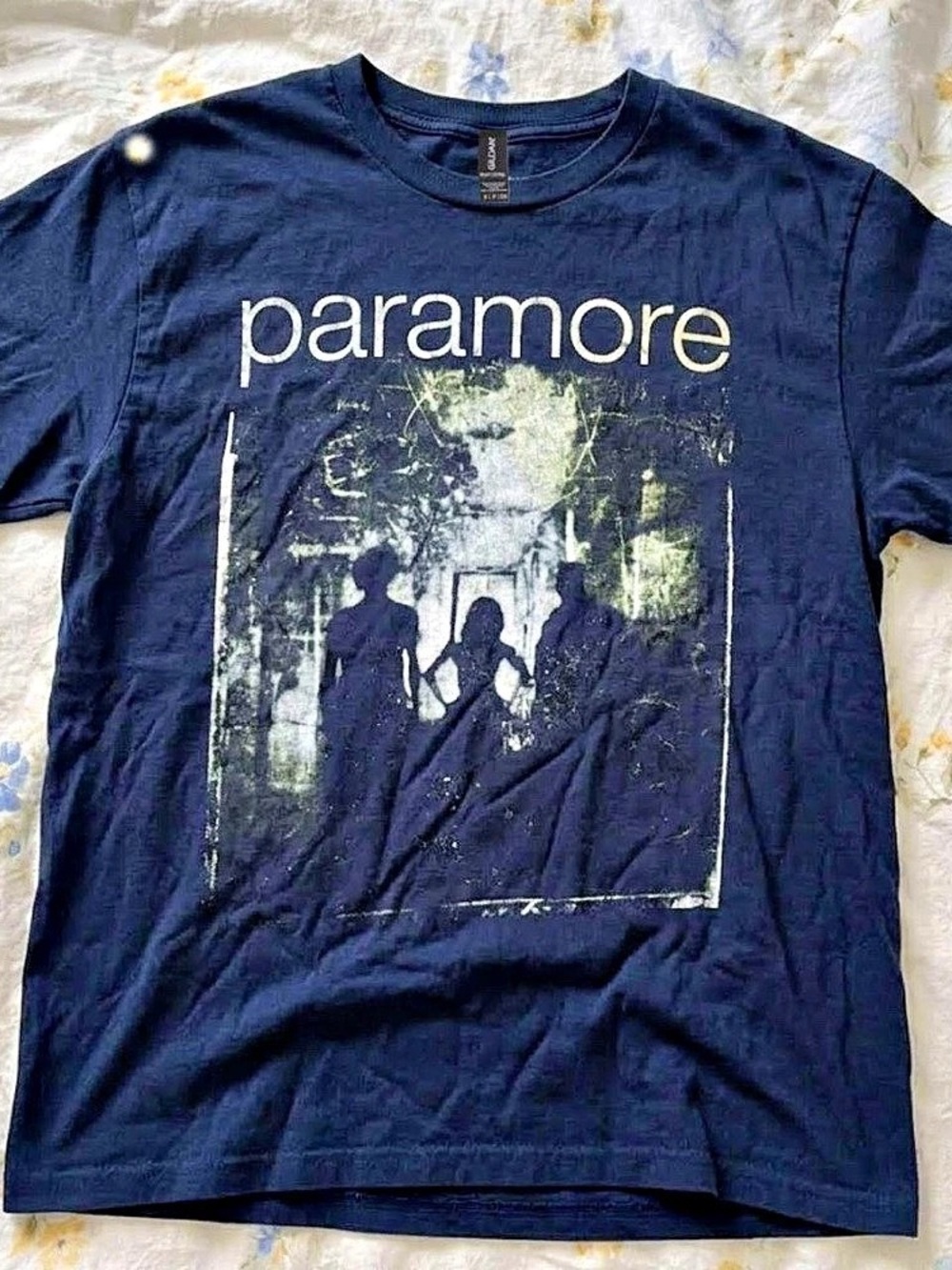 Paramore Brand New Eyes Album Graphic T-Shirt Blue